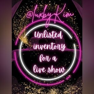 Unlisted item for a live show